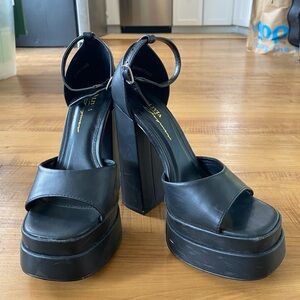 Black Platform Heels
